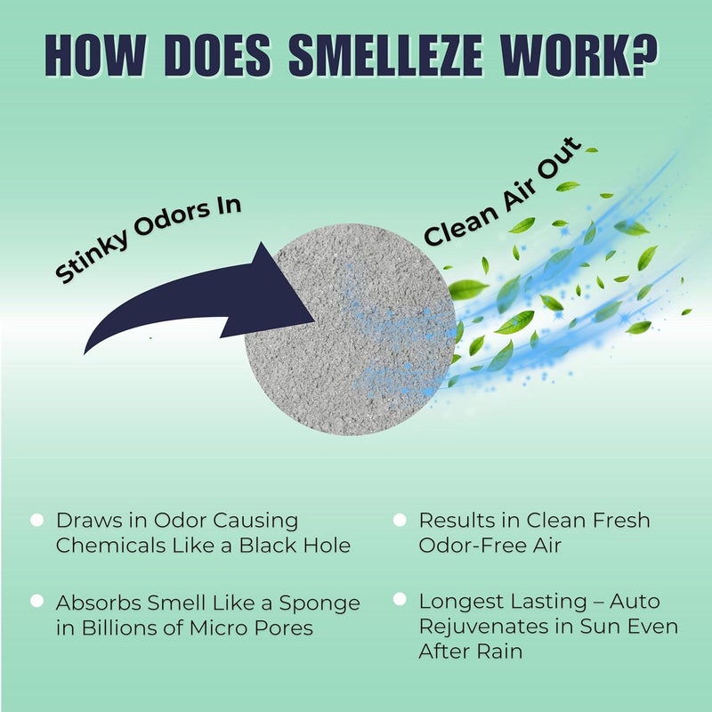 SMELLEZE Dead Animal Odor Eliminator - Natural and Reusable Deodorizer for Strong Odor Removal - Image 4
